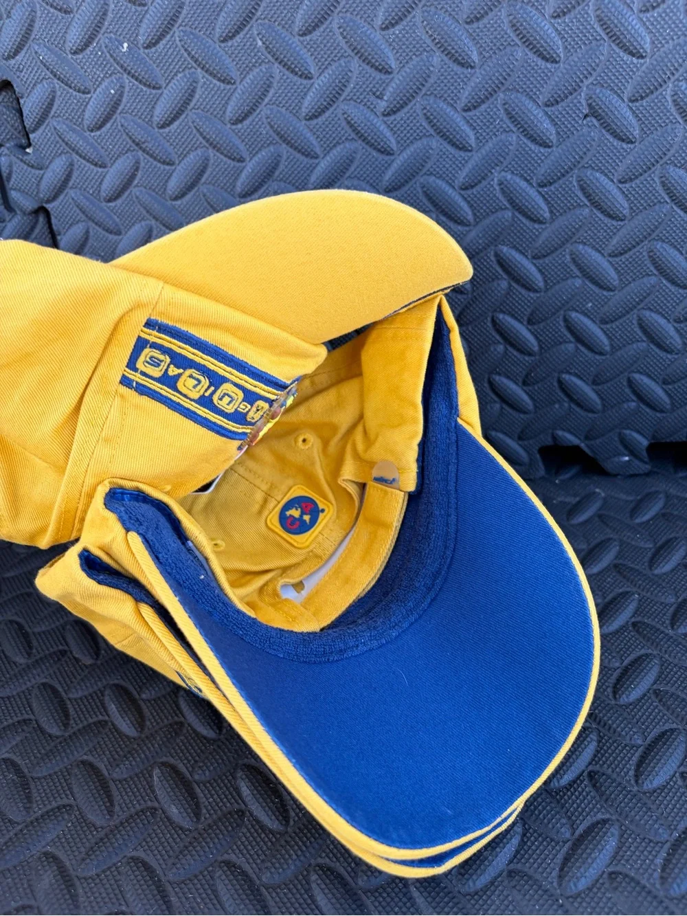 América  Aguilas Yellow Cotton Baseball Cap with Team Crest Unixes